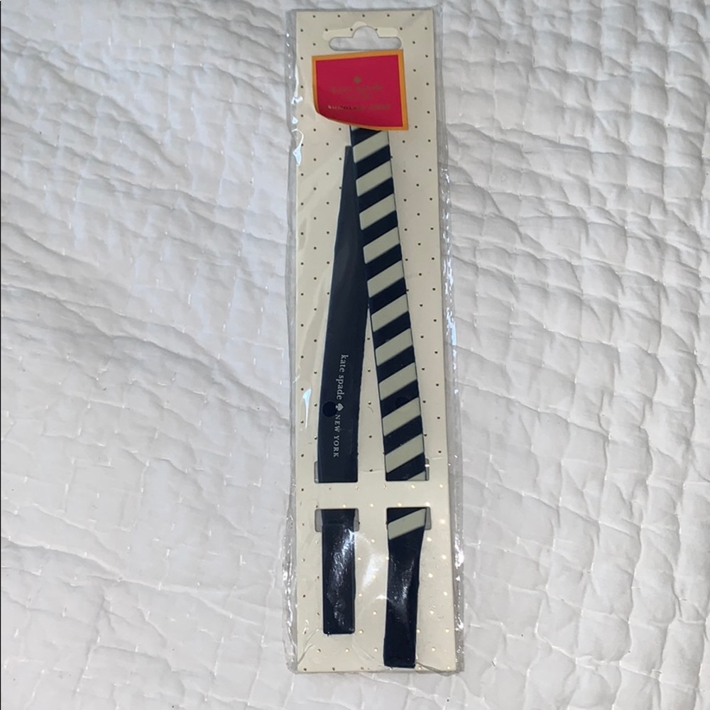 Kate Spade Blue and White Striped Sunglass Strap